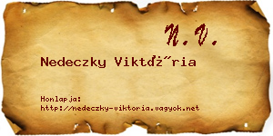 Nedeczky Viktória névjegykártya
