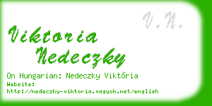 viktoria nedeczky business card