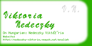 viktoria nedeczky business card